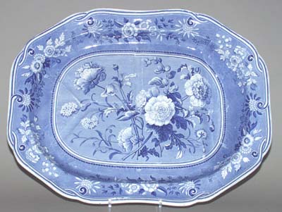 Meat Dish or Platter with tree and well c1830